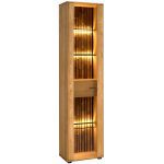 Eiken Vitrinekast Links Tramonto Type 10